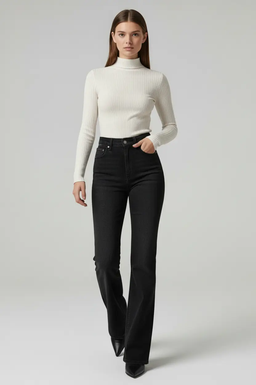 The Classic High-Rise Flare Jean